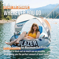 Sunlite Sports Inflatable River Tube Float - River Blazer XL with Canopy - image 2
