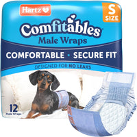 Hartz Comfitables Disposable Male Dog Wraps Stretchy Waistband - Trial Pack / Small