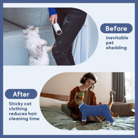 Sticky Hair Cat Clothes, Prevent Loss Pajamas - X-Large / Blue - image 3