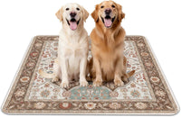 Washable Pee Pads for Dogs 72"x72" Reusable Dog Pads Extra Large - Brown / 48x48 Inch (Pack of 2)