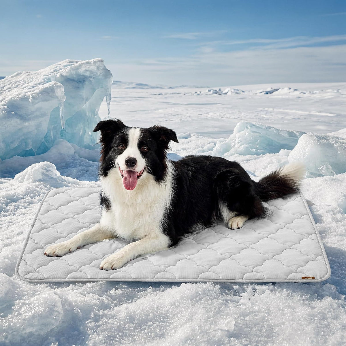 ZOMISIA Cooling Dog Mat Extra Large - 41x27"(XL-Crate) / Grey