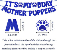 STMK Dog Birthday Decorations - Large / Blue - image 4