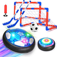 3 In 1 Hover Soccer Ball Hockey Set Birthday Gift for 3 4 5 6 Year