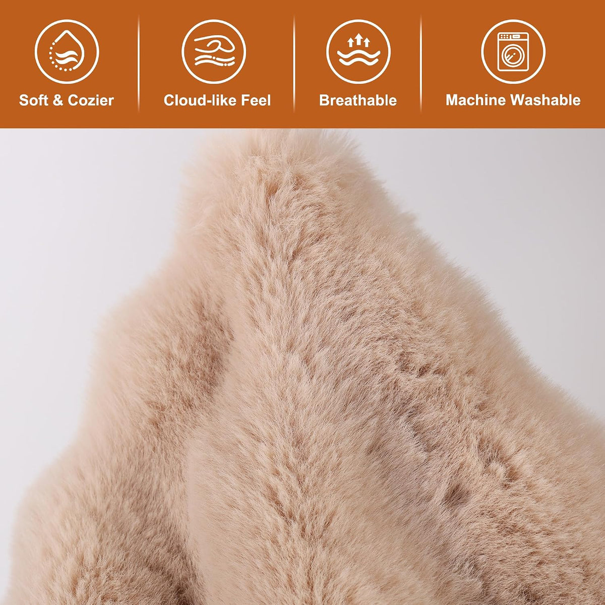 4 in 1 Self Warming Burrow Cat Bed Hideway Sleeping Cuddle Cave – Essentials for Cats - Style- Camel - image 3