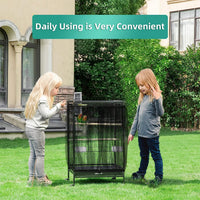 Bird Cage Seed Catcher, Seed Catcher Guard Net Cover - Solid-black / 15.7" x87" - image 2