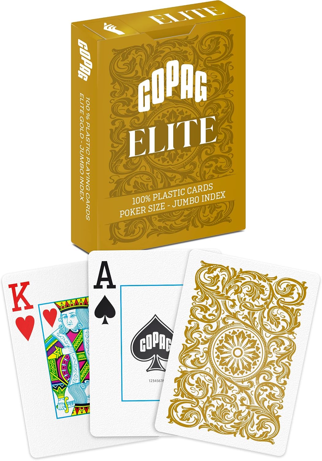 Copag Elite 100% Plastic Playing Cards - Gold