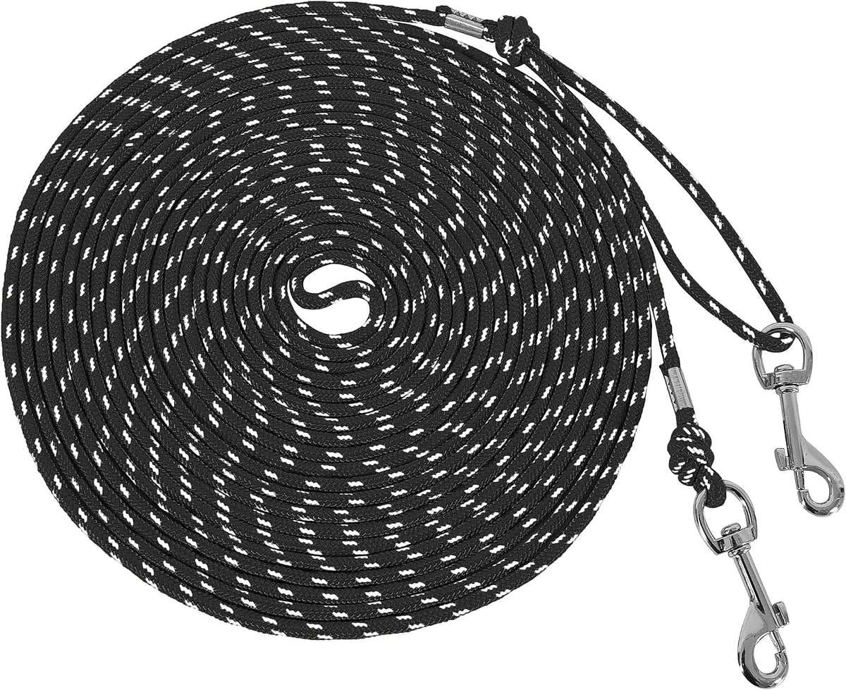 Reflective Cat Leash 50FT Cat Cable Out Escape Proof Walking Leads - 50FT / Black