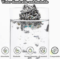 Vealind Cat Litter Fast Clumping Tofu Cats Litter, Flushable Ultra Absorbent 5 in 1 Dust-Free Flushable Odor Free Activiated Carbon Litter Pellets Unscented (4 PACK-32 Pounds)