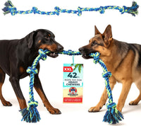 Pacific Pups Products Giant Dog Rope Toy - Neon / 1 Pack