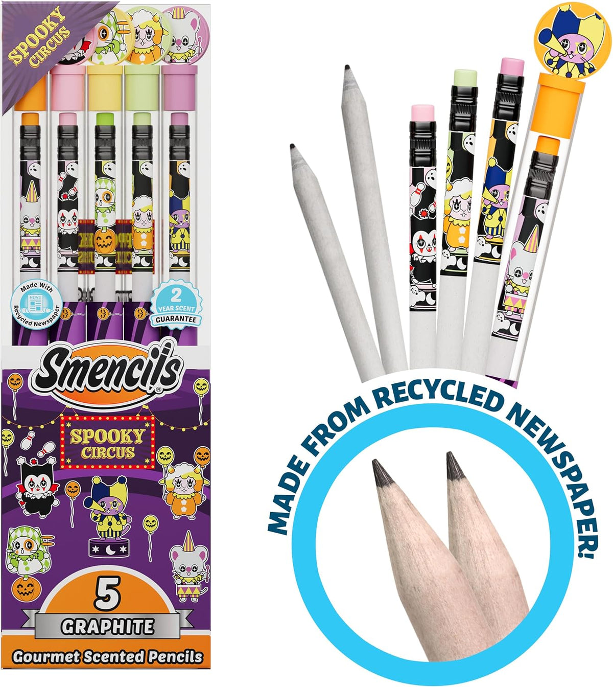 Halloween Smencils, HB #2 Gourmet Scented Pencils - Halloween (2 Pack) - image 3