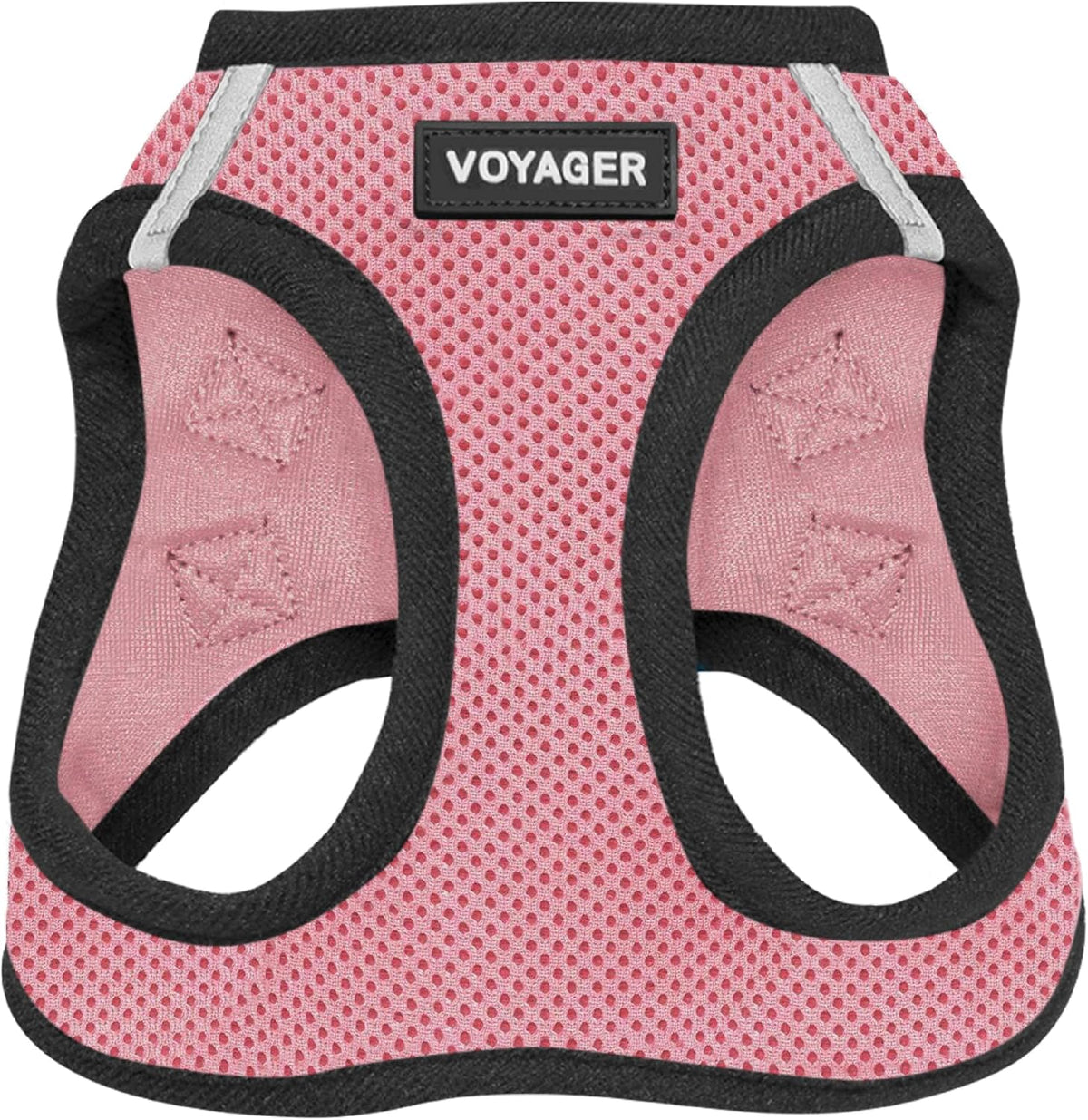 Voyager Step-in Air Dog Vest Harness - Pink/Black Trim / M (Chest: 16 - 18")