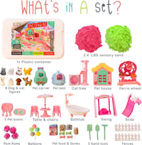 Kipipol Unicorn Sensory Bin for Toddlers 3-4 - Pet Sand Kit - image 2