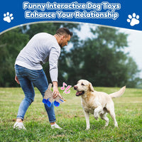 loncoldy Plush Chew Toys for Large Dogs - gray & blue - image 3