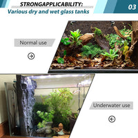 4pcs Rock Terrarium Background, 3D Reptile Tank Background Board - Blue-17.7"*11.8"（1pcs） - image 4