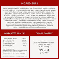 Stella & Chewy's Freeze-Dried Raw Dinner Patties - Absolutely Rabbit Recipe - High Protein Grain-Free Puppy & Dog Food - Perfect For Picky Eaters - 14 oz
