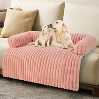 Luxurious Dog Couch Bed, Dog Couch Cover - X-Large(45*37*6 In) / Pink