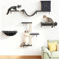 Heavy Duty Cat Wall Shelves for Large Cats - 5-in-1