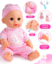 GAGAKU foldable baby doll stroller with 12 inch doll and care accessories - view 18