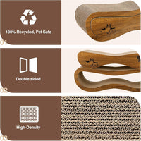 Cat Scratcher, 2 in 1 Cardboard Cat Scratchers for Indoor Cats Scratch Pad – Essentials for Cats - 70CM - image 3