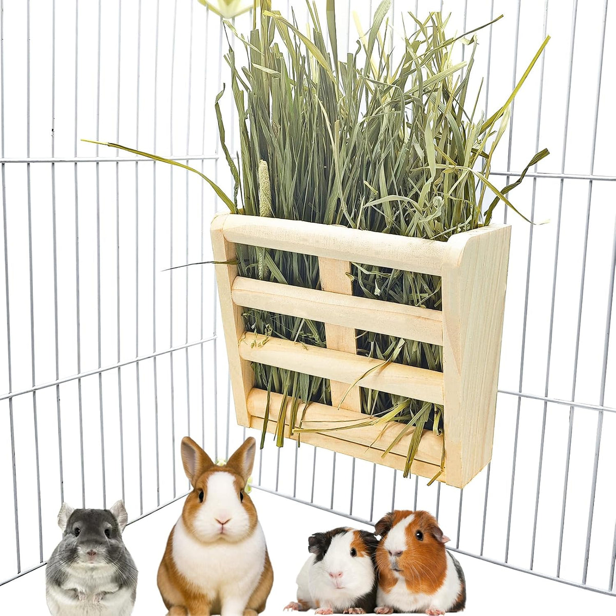 Bunny Hay Rack Guinea Pig Hay Feeder Chinchilla Hay Holder Rabbit