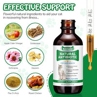 Antibiotics for Cats | Cat Antibiotics | Natural Antibiotics for Cats | Pet Antibiotics | Cat Itchy Skin Relief | Cat Allergy Relief | Cat Antibiotics for Skin Infection | 2 Fl Oz-Chicken Flavour