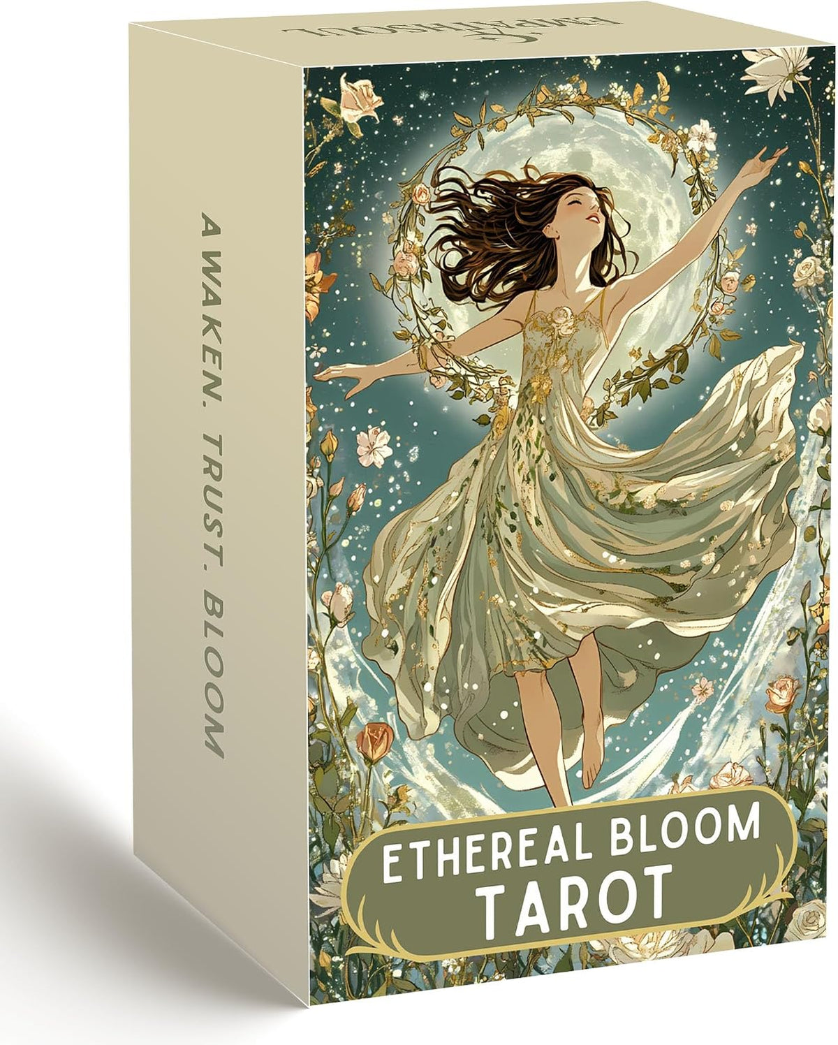 Tarot Deck Unique, 78 Floral Tarot Cards with Guidebook - Floral Tarot