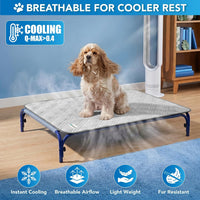 PetAmi Waterproof Dog Cooling Mat Pet Pad for Crate Couch Bed - Light Grey / X-Large (60x80) - image 3