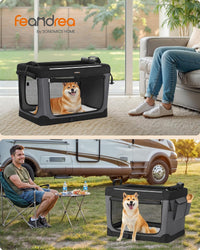 Feandrea Collapsible Dog Crate - L（30"L x 21"W x 21"H） - image 2