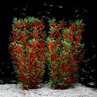 Aquarium Decor Plastic Plants Extra Large 21 Inches Artificial Plants – Essentials for Fish - Wine 2pcs