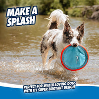 Chuckit! Paraflight Flying Disc Dog Toy, Floats, Size Large - Large (Pack of 4) / Blue/Orange - image 4