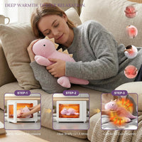 OSOCU purple stegosaurus microwavable plush, 16 inch weighted heating pad - view 7