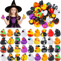 Tiaxidex 100 assorted 2 inch mini rubber ducks in bulk with mixed designs - view 3