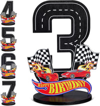MiniInflat Race Car 5th Birthday Number Sign Centerpiece Race Car - 3rd