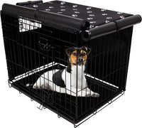 Pet Prime Dog Crate Cover Indoor/Outdoor Durable Windproof 600D - 48 Inch (48"x30"x33") - image 2