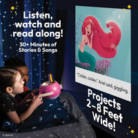 Kids Pink Book Projector, 5 Read Aloud Fairytale Stories - Disney Princess, Owl & Pink Projector - image 2