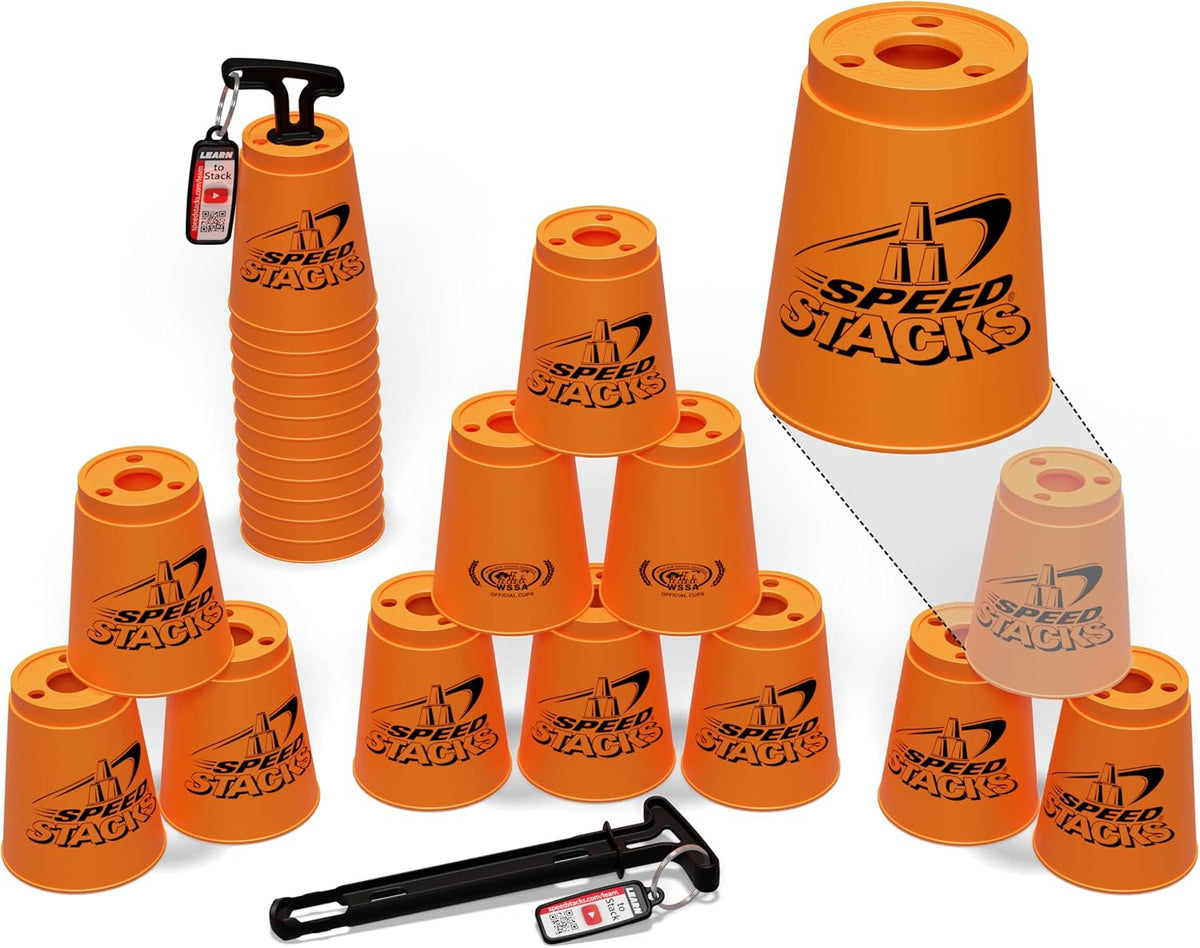 Speed Stacks, Official Sport Stacking Set - Neon Orange
