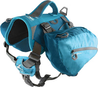 Kurgo Big Baxter Dog Backpack Harness - Baxter Pack / Coastal Blue