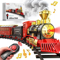 Hot Bee Train Set, Remote Control Train Toys with Smoke - Big