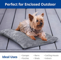 Outdoor Cat Heating Pad, 15.7" x 11.8", 30W, Grey – Essentials for Cats - Gray / 35.4"L x 23.6"W - image 2