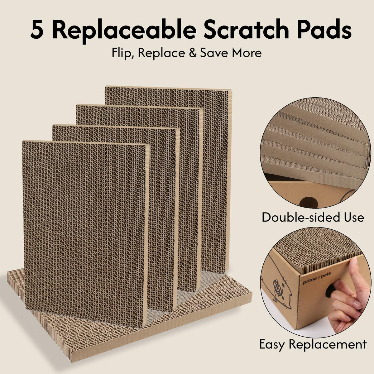 Cardboard Cat Scratcher Box XL, Indoor Cats Bed - image 4