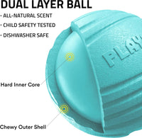 Playology Durable Large Dual Layer Dog Ball, Peanut Butter Scent - Medium / Peanut Butter - image 2