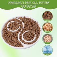 Ceramic Cat Slow Feeder,Shallow and Wide Opening Dish for Whisker Friendly – Essentials for Cats - Tai Chi Maze - image 4