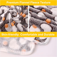 MIWOPET 3 Pack Fleece Pet Blankets Warm Bed Throw for Dogs & Cats - Star/Love/Bone / large (40"*30") - image 2