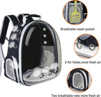 Cat Backpack, Airline Approved Bubble Carrying Bag for Small Medium Dogs Cats, Space Capsule Pet - Black - image 3