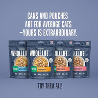 Whole Life Cat Freeze Dried Cat Food - Human-Grade Wet Food Toppers & Complement, Natural Broth, Hydrating Snacks, Lickable Treats, Just Add Water – Shredded Chicken, 3 Oz