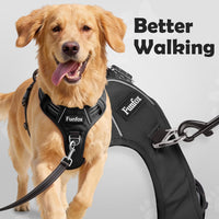 Funfox Dog Harness Medium Sized Dog - Black / Large - image 2