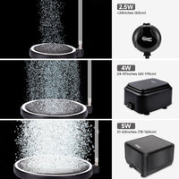 hygger Air Stone for Aquarium: Quiet High Dissolved Oxygen Diffuser - 5CM - image 2