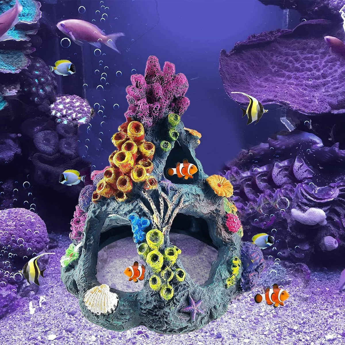 PINVNBY Coral Aquarium Decorations Small Fish Tank Decorations - Large - image 2