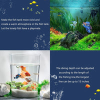 onesimcr Floating Fish Tank Decorations, Aquarium Decorations - Blue - image 4
