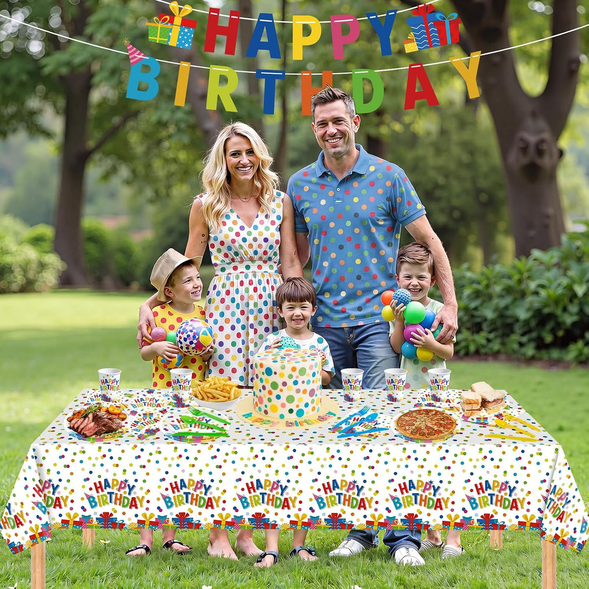 Litmitfu dinosaur birthday party supplies with plates, cups and banner - view 19